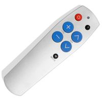 Universal Simplify TV Control with the Big Button Remote Ideal for Seniors(Silver)