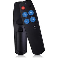 Easy-to-Use Big Button TV Remote Control, Universal for Seniors and Dementia Care(Black)