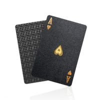 Diamond Waterproof Black Playing Cards: HD Poker Cards for Professional Gameplay