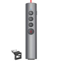 Wireless Red Laser Pointer and Clicker for Presentations with USB-C/A Charging, Remote for PowerPoint, Mac, PPT, and Google Slides