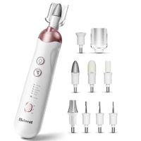 8-in-1 Cordless Electric Nail File and Pedicure Set: 5 Speeds Manicure and Toe Nail Grinder Kit for Thick Nails