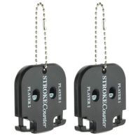 2-Pack Mini Golf Score Counters Convenient Keychain Clickers for Accurate Scorekeeping on the Green