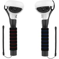 Dual Extension Grips for Meta Quest 2/Quest/Rift S Controllers: Enhance Your Beat Saber Gameplay