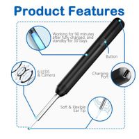 Ear Cleaner tool Wax Removal kit with detailed viewing 1080P Camera and Light - Illuminate, Inspect, and Clean Your Ears with Precision