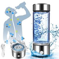 Portable Hydrogen Water Bottle H2 Generator Ionizer Machine Improve water quality & Taste in 3 minutes Perfect for Home Office Travel Daily Use