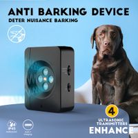 Anti-Bark Waterproof Ultrasonic Bark Control Device with Adjustable Levels for Dogs