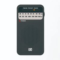 Portable Pocket AM/FM Radio: Powerful Speaker, Long-Range Reception for Indoor,Outdoor and Emergency Use