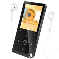 80GB MP3 Music Player with Bluetooth, Long Battery Life, FM Radio, E-Book Reader, HD Speaker, Alarm Clock, Perfect for Sports (Includes Earphones)