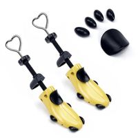 4-Way Adjustable Shoe Stretcher: Widen and Expand Shoes for a Perfect Fit (Yellow)