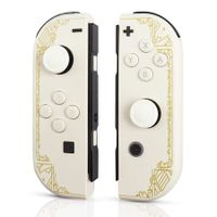 Wireless Controllers for Switch and Lite - Motion Control, Double Vibration, and Screenshot Function - Perfect for The Legend of Zelda: Tears of the Kingdom - White