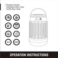 Buzz-Free Zone: Solar-Powered Cordless Bug Zapper Mosquito killer with high-powered UV Light for Outdoor Pest Control