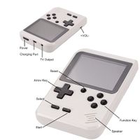 Handheld Retro Game Machine Console with 400 pre-loaded classic FC games and TV Connectivity Perfect Gift(white)