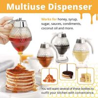 Sweeten Your Kitchen with No-Drip Honey Dispenser and Elegant Honey Pot Jar with Stand