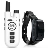 Auto Bark Control 2-in-1 Dog Training Collar with 3 Modes(Modes,Beep,Shock)-800m Remote Range for All Dog Sizes