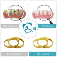 Ultrasonic UV Dental Cleaner Aligner Retainer Whitening Trays Night Guard Jewellery Toothbrush Diamonds Rings