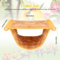 Bird Hanging Hammock Winter Warm Bird Nest Bed Snuggle Hut for Small Birds, Hamsters, and Guinea Pigs (Yellow)