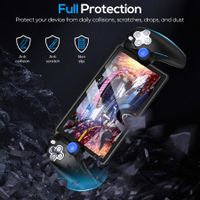 Full Protection Case for PlayStation Portal Controller: Non-Slip Grip, Silicone Soft Grip Thumb Grips (Black)