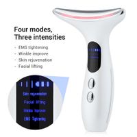 Professional EMS Micro-Current Face & Neck Lifting Device: Rejuvenate Your Skin Lifts and Firms the Face and Neck (White)