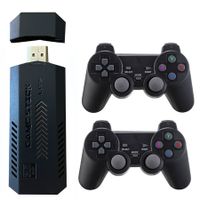 64G Retro Video Game Console with 30,000+ Games: Wireless Home HD Output Game Stick with Wireless Controllers for 3D PS1 and 40 Simulators (Perfect Christmas Gift)