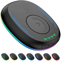 Undetectable Mouse Wiggler Jiggler with Timer,ON/Off Switch,RGB Light Keep Your Computer Active(Black)