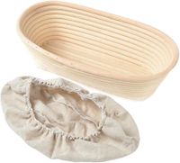 Oval Bread Proofing Basket with Proofing Liner for Sourdough Bread, Baking-25*15*8CM