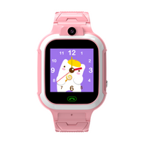 4G Kids Smartwatch with SOS,IP67 Waterproof, GPS Tracking,1.4 Inch Touch Screen, 2-Way Voice Video Call,and Phone Features for Enhanced Safety and Communication(Pink)