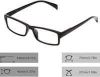 Auto Focus Reading Glasses: Black Frames with Adjustable, Clear Vision