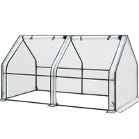 120x60x60cm Mini Portable Greenhouse with Durable PE cover,Reinforced cloche design for ample ventilation,Waterproof and UV resistant Perfect for seedlings,vegetables,flowers