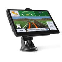 7 Inch GPS Navigation for Truck RV Car, Multi Functional Touch Screen, Free Lifetime Map Updates, Speed Warning(Black)