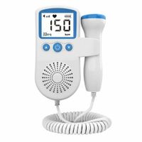 Home Portable Doppler Fetal HeartRate Monitor for Pregnancy: Listen to Your Baby's Heartbeat at Home (Blue)