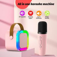 2-pack Birthday Party Kids Karaoke Microphone Machine Toy for Ages 3+ (Pink),Karaoke Fun for Little Stars