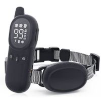 Waterproof Dog Training Collar: Electric with Remote Control, Shock, Vibration, and Sound (Black)