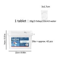 Long-Lasting Pool Chlorine Tablets - Slow-Dissolving for Continuous Chlorination (180g, 90% Chlorine)