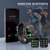 Rugged Tactical Smartwatch for Men: Bluetooth Calling, Fitness Tracking, Waterproof, Various Monitoring in a Tactial-Grade Design, compatital with Android and iPhone