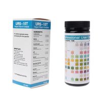 100-Count Urinalysis Reagent Strips Accurately Test 10 essential urine parameters including Nitrite,Urobilinogen,PH,protein,leukocytes