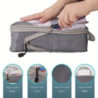 4-Pack Space Saving Travel Luggage Suitcase Compression Bags: Lightweight and Versatile Storage for Organized Packing