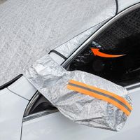 Winter Windshield Snow Cover - Thick Magnetic Car Windscreen Cover with Side Mirror Covers (160*145cm)