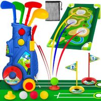 Kids Golf Club Set with Stand - Indoor/Outdoor Sports Toys for Boys and Girls Ages 3+