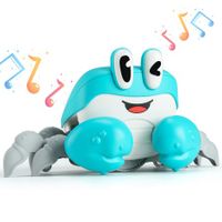 Electric Moving Crawling Crab Toy Learning Walking Toys,Music&Dancing Interactive Toy for Boy&Girl Gifts Ages 3+