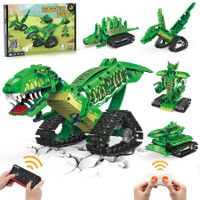 5-in-1 STEM Dinos Toy Robot Building Set with APP & 2.4GHz Remote Control Science Programmable Building Block for Kids Ages 6+