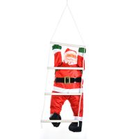 25cm Santa Claus Climbing Ladder Ornament Christmas Tree Decor for Indoor and Outdoor Parties Christmas Gift