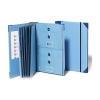 Document Organizer Folio, Important Document Organizer, in Case I Go Missing Binder, Estate Planning Organizer, File Organizer for Paper, Office and School, Work, Blue