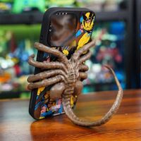 Facehugger Phone Holder,Alien Phone Holder,Cool Gothic Mobile Phone Holder, Facehugger Mobile Phone Holder With Extraterrestrial Charm, Adjustable Mobile Phone Holder Suitable Of Mobile Phones