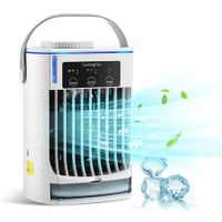 Portable Air Conditioner 3 in 1 Personal Air Cooling Fan with 3 Wind Speeds with 500ML Water Tank for Bedroom Home Office