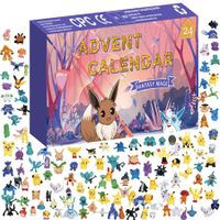 Pokémon NEW  Holiday Advent Calendar with 24 Gifts  Christmas Playset for Kids Characters Include 2" Pikachu, Bulbasaur, Charmander  e  Toy Figures