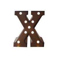 LED Metal Letter Lights Free Standing Hanging Marquee Event Party D?cor Letter X