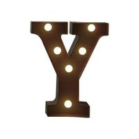 LED Metal Letter Lights Free Standing Hanging Marquee Event Party D?cor Letter Y