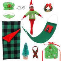 Elf on shelf Christmas Accessories for Elf  Doll, Santa Clothing Babie Fashion Dressup Gifts Doll Not included