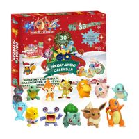 Kids Holiday Advent Calendar,  24 Surprise Holiday Gifts with Pokenmon Toys, Countdown to New Year and Christmas, Christmas Gifts for Kids, Kids Toys for 3 4 5 6 7 8 Year Old Boys Girls