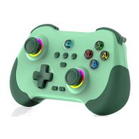 Controller Remote Joystick for iOS/Android, Wireless Switch Controller with Macro Buttons/Hall-Rocker/Hall-Trigger, Green